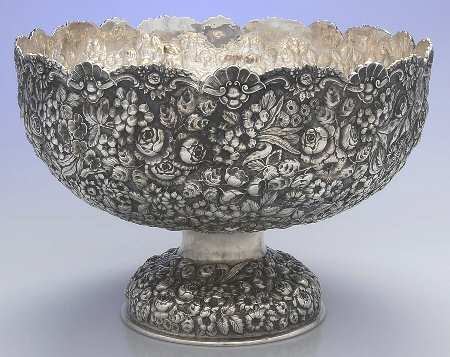 Stieff Rose (Sterling, 1892, Hollowware) Punch Bowl