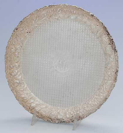 Stieff Rose (Sterling, 1892, Hollowware) 10" Round Tray