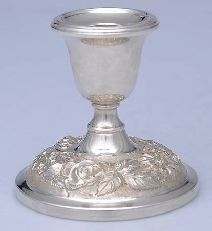 Stieff Rose (Sterling, 1892, Hollowware) Weighted Candleholder