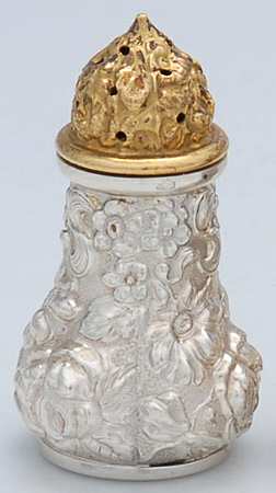 Stieff Rose (Sterling, 1892, Hollowware) Individual Pepper Shaker