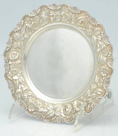 Stieff Rose (Sterling, 1892, Hollowware) Bread Plate