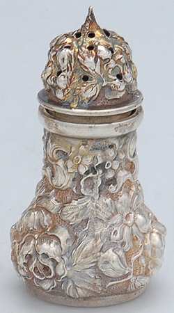 Stieff Rose (Sterling, 1892, Hollowware) Pepper Shaker-Individual