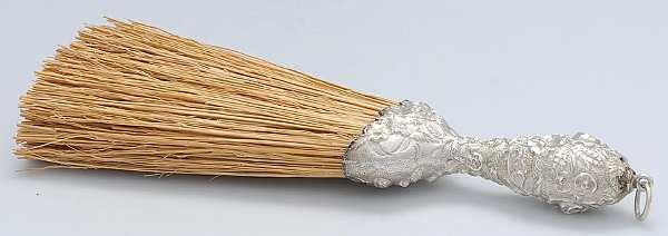 Stieff Rose (Sterling, 1892, Hollowware) Sterling Handle Whisk Broom