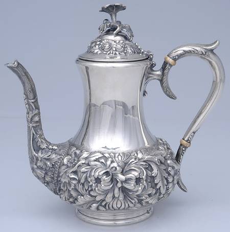 Stieff Rose (Sterling, 1892, Hollowware) Coffee Pot