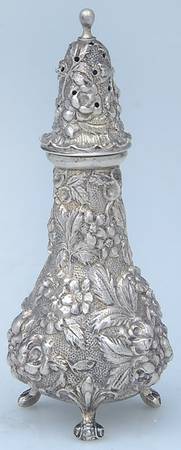 Stieff Rose (Sterling, 1892, Hollowware) Pepper Shaker