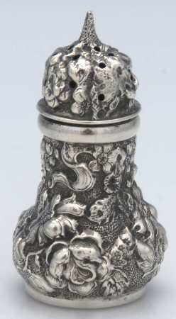 Stieff Rose (Sterling, 1892, Hollowware) Individual Pepper Shaker