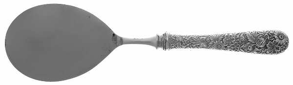 Repousse (Sterling, 1924, S.Kirk & Son, Inc.) Egg Server with Stainless Blade by Kirk Stieff