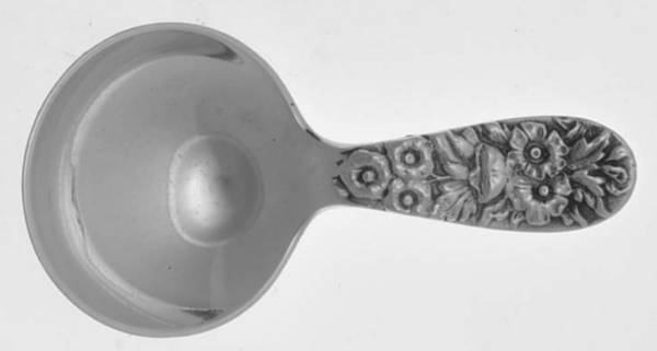 Repousse (Sterling, 1896, 925-1000) Tea Caddy Spoon