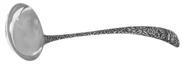 Repousse (Sterling, 1896, 925-1000) Oyster Ladle Solid Piece