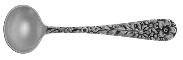 Repousse (Sterling, 1896, 925-1000) Master Salt Spoon