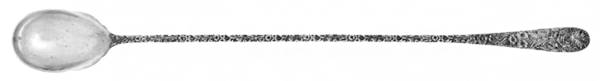 Repousse (Sterling, 1896, 925-1000) Long Handled Lemonade Serving Spoon