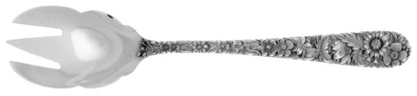 Repousse (Sterling, 1896, 925-1000) Ice Cream Fork