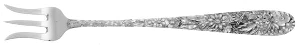 Repousse (Sterling, 1896, 925-1000) Oyster Fork