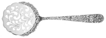 Repousse (Sterling, 1896, 925-1000) Solid Tomato Server with Applied Bowl