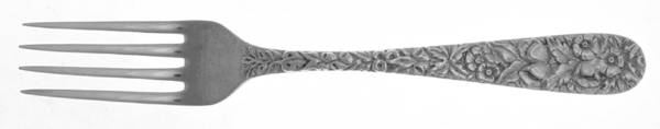Repousse (Sterling, 1896, 925-1000) Youth Fork