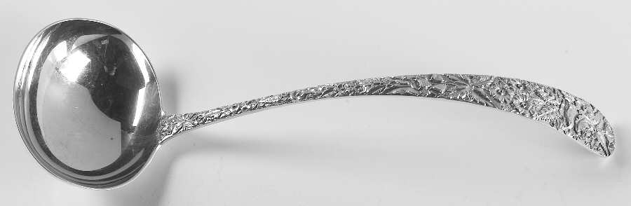 Repousse (Sterling, 1896, 925-1000) Oyster Ladle Solid Piece