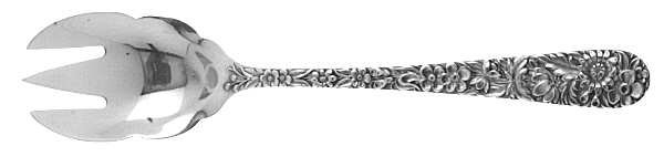 Repousse (Sterling, 1896, 925-1000) Ice Cream Fork