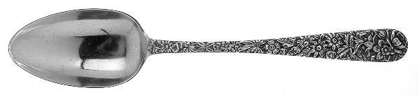 Repousse (Sterling, 1896, 925-1000) Tablespoon (Serving Spoon) Large