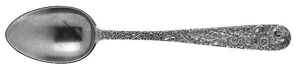 Repousse (Sterling, 1896, 925-1000) Dessert/Oval Soup Spoon