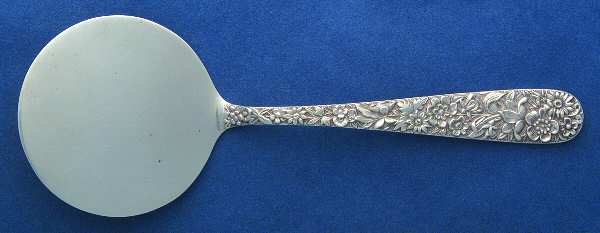 Repousse (Sterling, 1896, 925-1000) Solid Hot Cake Server Large