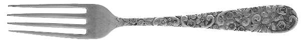 Repousse (Sterling, 1896, 925-1000) Small Youth Fork