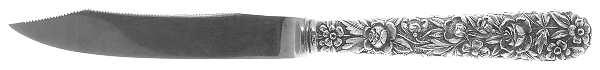 Repousse (Sterling, 1896, 925-1000) Individual Fruit Knife with Stainless Blade