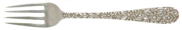 Repousse (Sterling, 1896, 925-1000) Baby Fork