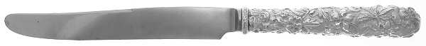 Repousse (Sterling, 1896, 925-1000) Knife-New French/Hollow Full Repousse