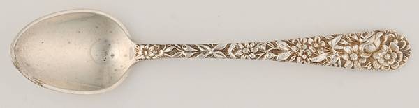 Repousse (Sterling, 1896, 925-1000) Demitasse Spoon