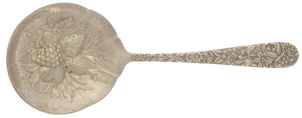 Repousse (Sterling, 1896, 925-1000) Solid Bon Bon Spoon