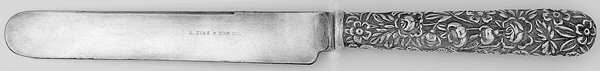 Repousse (Sterling, 1896, 925-1000) Blunt Hollow Knife