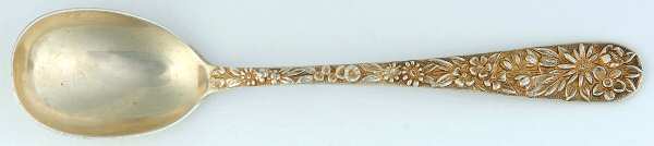 Repousse (Sterling, 1896, 925-1000) Large Sherbet Spoon