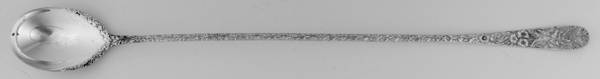 Repousse (Sterling, 1896, 925-1000) Long Handled Lemonade Serving Spoon