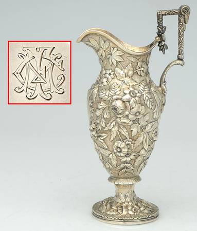 Repousse-Ram's Head (Coin, Full Chased) Creamer