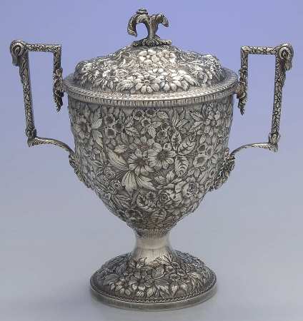 Repousse-Ram's Head (Coin, Full Chased) Sugar Bowl & Lid