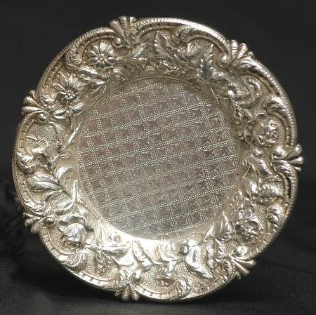 Repousse-Full Chased-Hand Chased Butter Pat