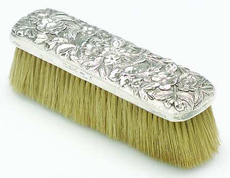 Repousse-Full Chased-Hand Chased Clothes Brush