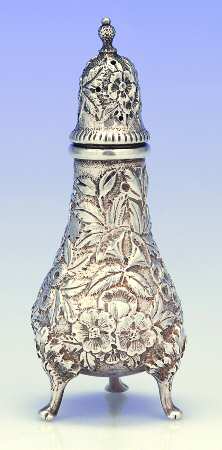 Repousse-Full Chased-Hand Chased Pepper Shaker