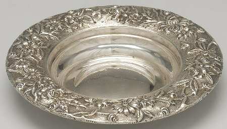 Repousse-Full Chased-Hand Chased Round Open Butter