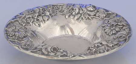 Repousse-Full Chased-Hand Chased 5" Bon Bon Bowl