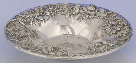 Repousse-Full Chased-Hand Chased 5" Bon Bon Bowl