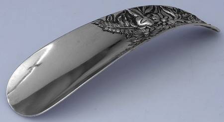 Repousse-Full Chased-Hand Chased Shoe Horn