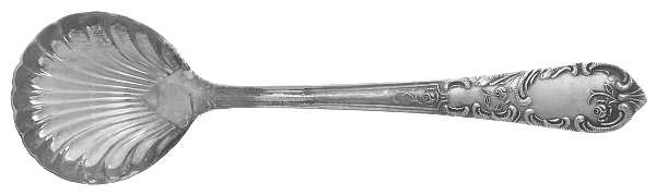 KTR3 (SILVERPLATE) Sugar Shell Spoon