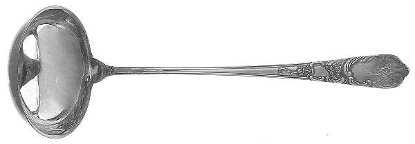 KTR3 (SILVERPLATE) Solid Soup Ladle