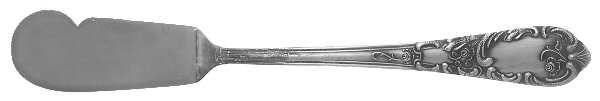 KTR3 (SILVERPLATE) Flat Handle Paddle Butter Spreader