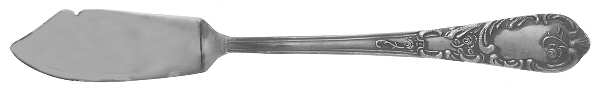 KTR3 (SILVERPLATE) Flat Handle Master Butter Knife
