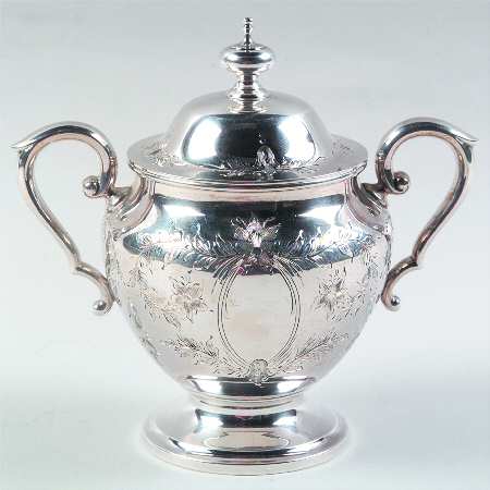 Primrose (Sterling, Hollowware) Sugar Bowl & Lid