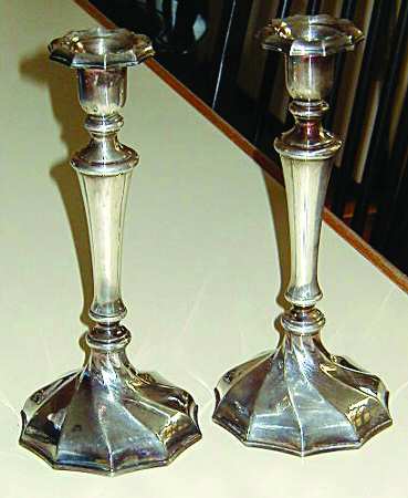 Keswick (Silverplate, Hollowware) Silverplate Candlestick