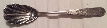 Mayflower (Coin) Sugar Shell Spoon