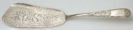 Mayflower (Coin) Large Solid Bright Cut Fish Server